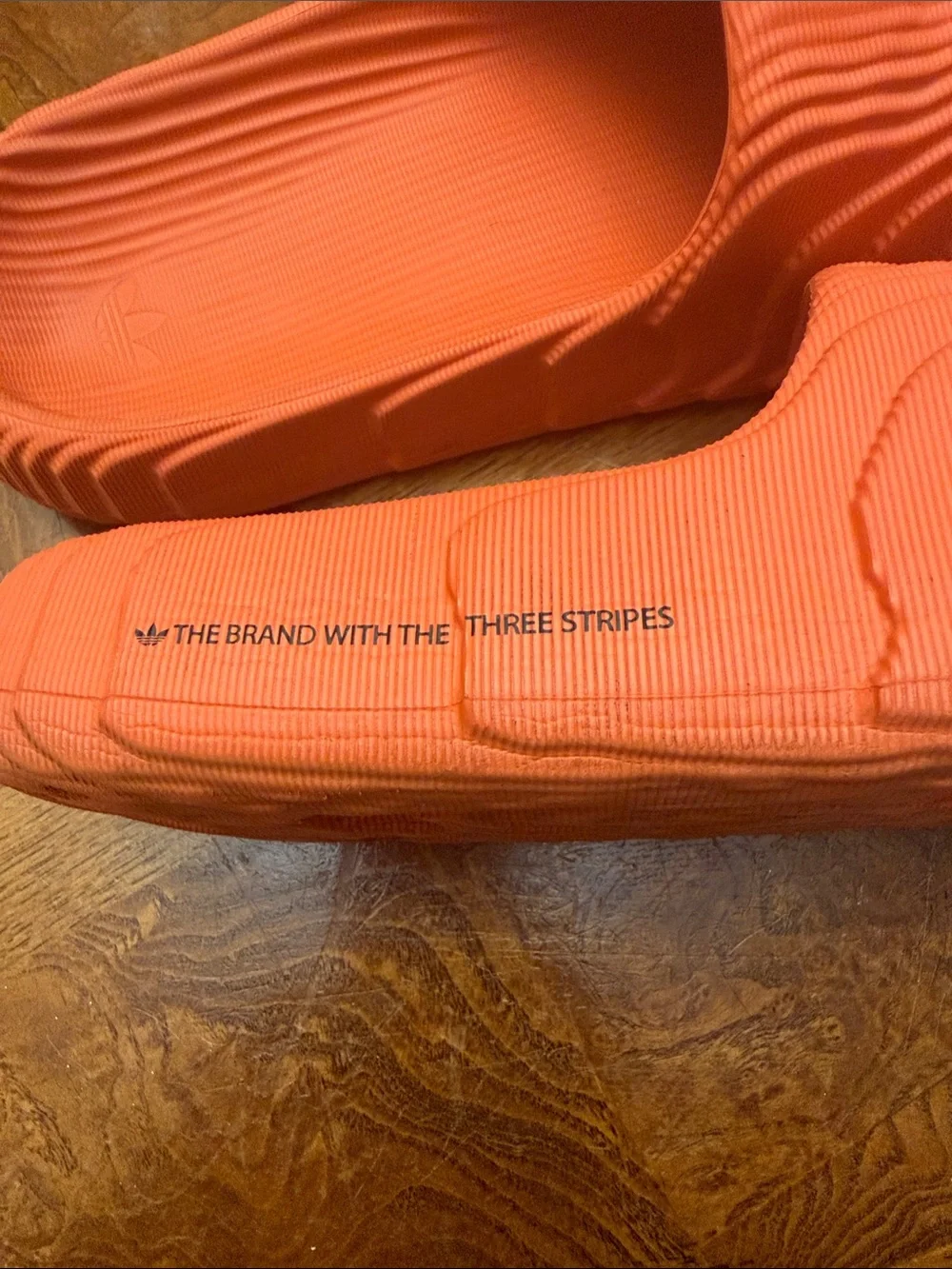 adidas Men's Ribbed Coral Slide Sandals